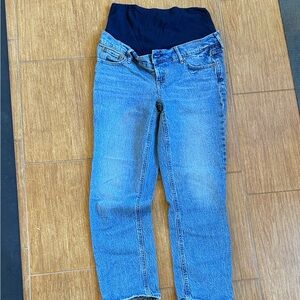 GAP Blue Ankle Maternity Jeans